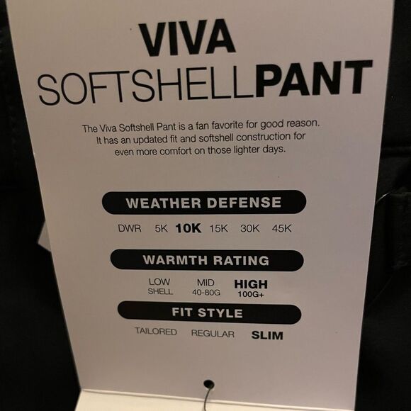 NWT XL Black DC Viva Softshell Snowboarding/Skiing Snow Pants - Picture 6 of 9